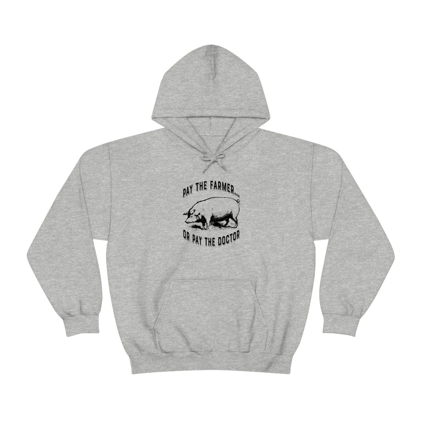 Pay the Farmer (Pig) Unisex Heavy Blend Hooded Sweatshirt