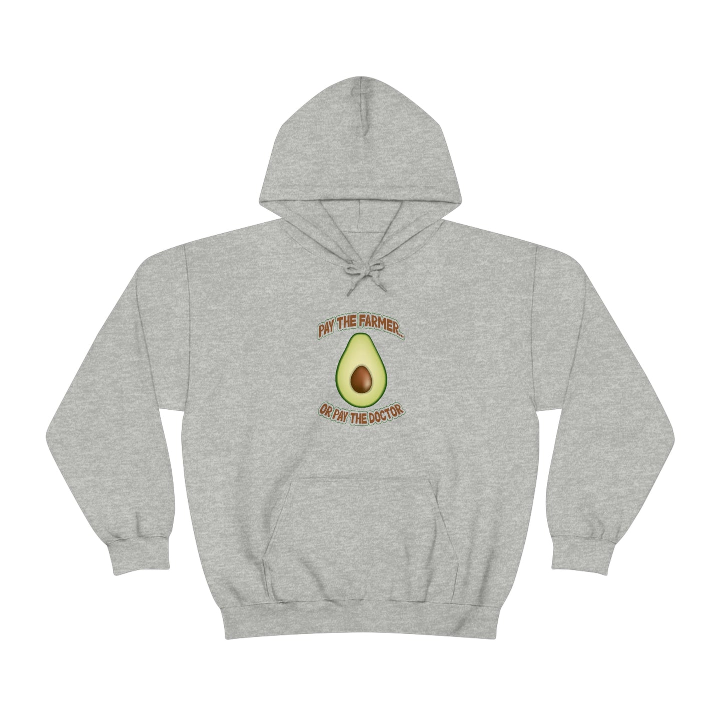 Pay the Farmer (Avocado) Unisex Heavy Blend Hooded Sweatshirt