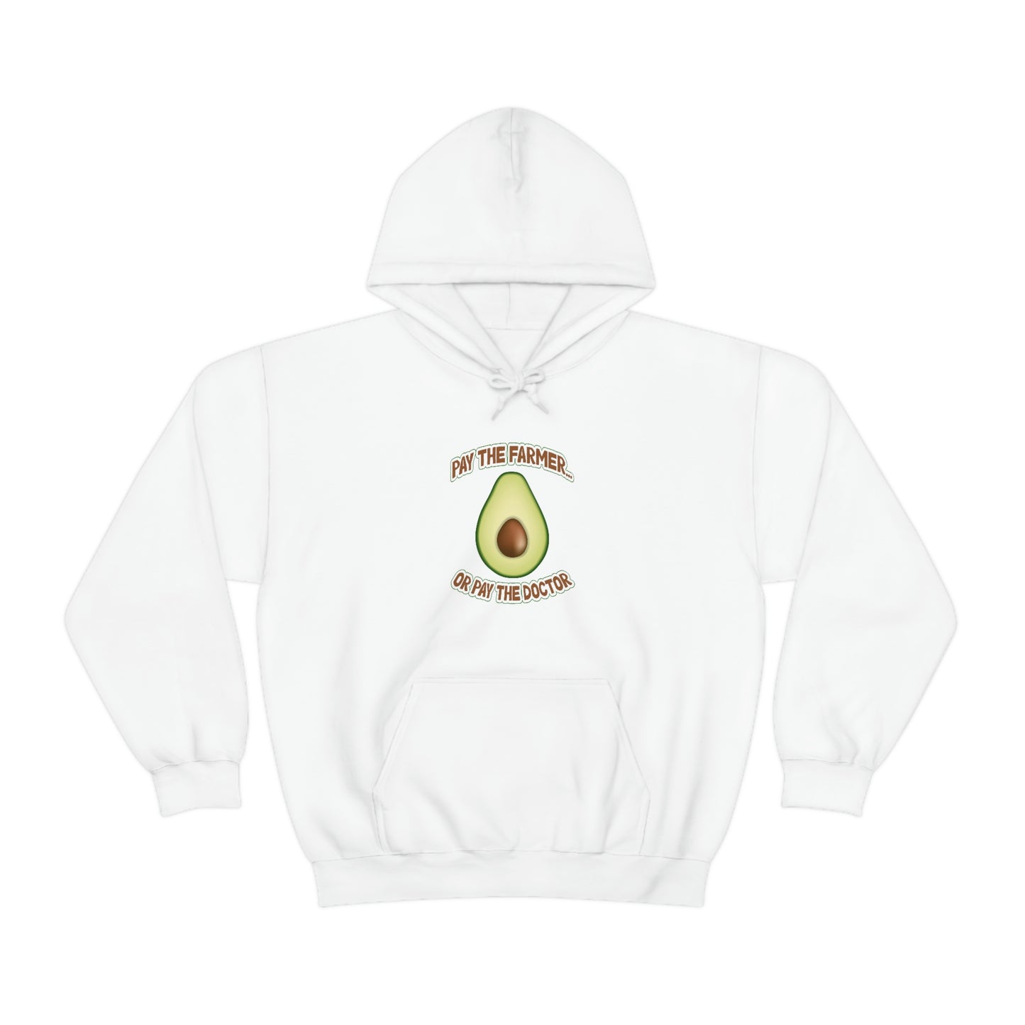 Pay the Farmer (Avocado) Unisex Heavy Blend Hooded Sweatshirt