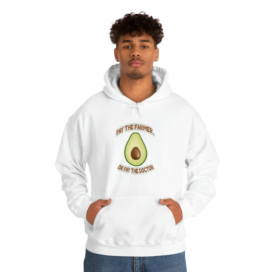 Pay the Farmer (Avocado) Unisex Heavy Blend Hooded Sweatshirt